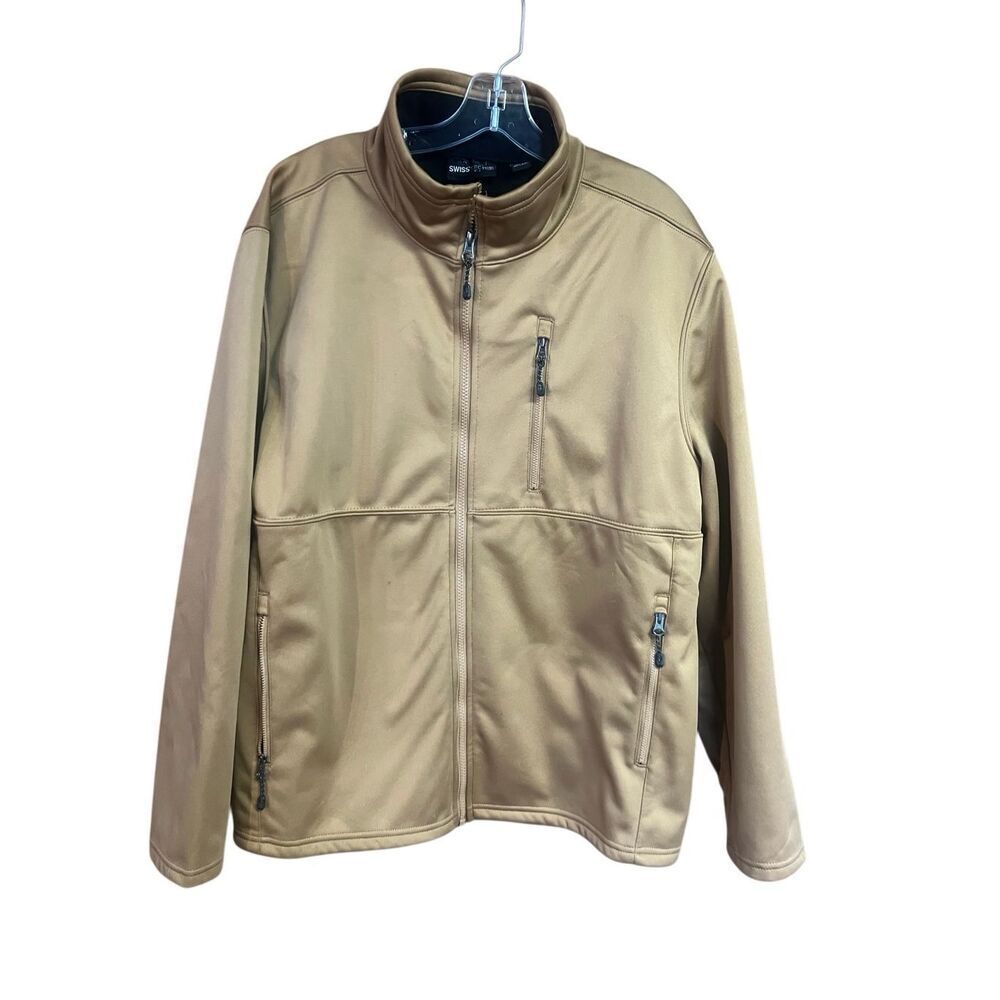 Swiss Tech Men's Softshell Jacket Trailblazer Brown Sz L (42-44) NWOT